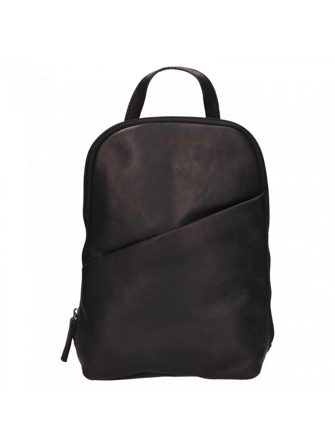 Dámský kožený batoh Justified Linda – černá